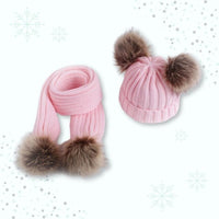 Ensemble hiver avec pompon Momotis - BébiChaudou