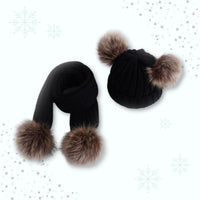 Ensemble hiver avec pompon Momotis - BébiChaudou