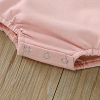 Grenouillère rose  Bébé fille avec Motif Animaux et Bandeau - Animou