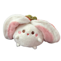 Grosse Peluche Lapin Réversible Tomate - Lapomagic