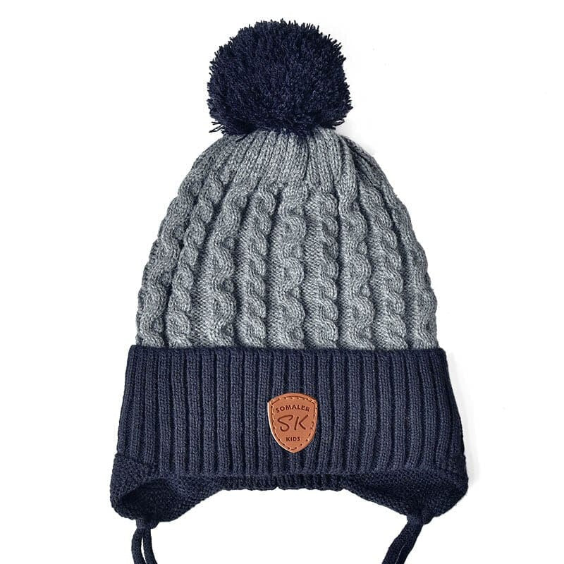 Chapeau enfant en fourrure véritable tricotée - FurCap