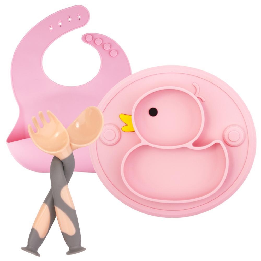 Boîte repas bébé en silicone canard Momotis - SilicoRepas