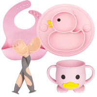 Boîte repas bébé en silicone canard Momotis - SilicoRepas