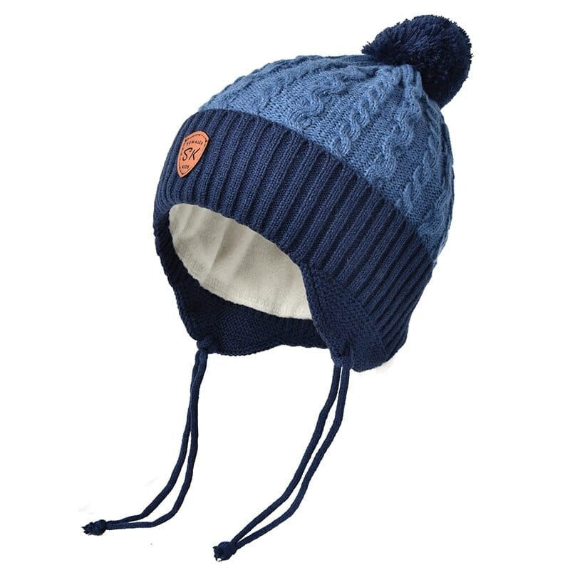 Chapeau enfant en fourrure véritable tricotée - FurCap