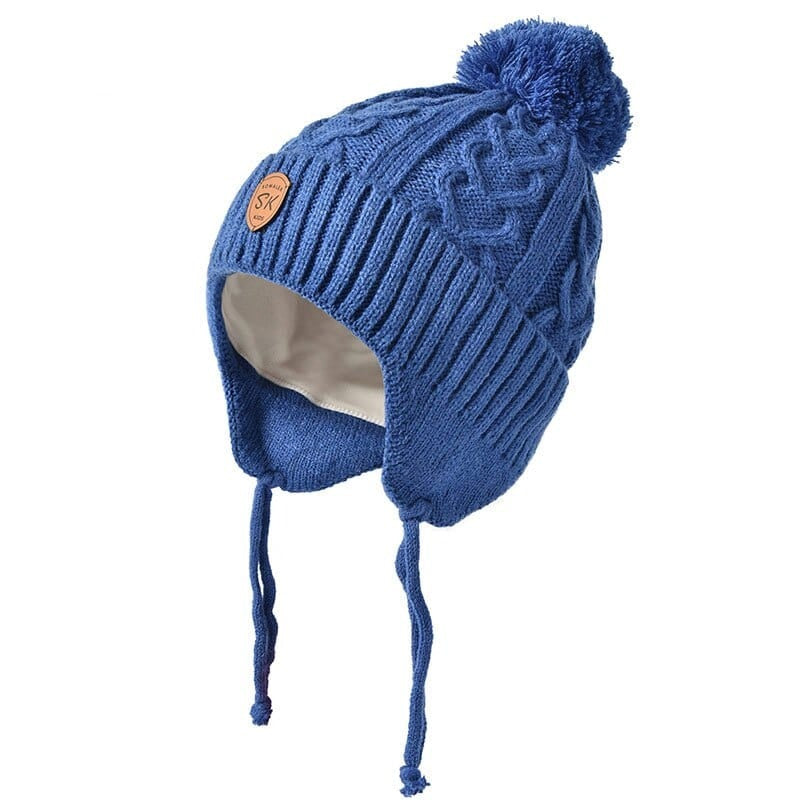 Chapeau enfant en fourrure véritable tricotée - FurCap