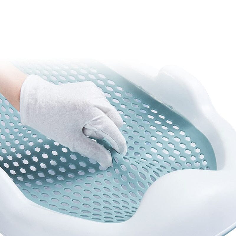 Transat de Bain Bébé Bleu, Confortable et Hygiénique pour Nouveau-nés - Transabain