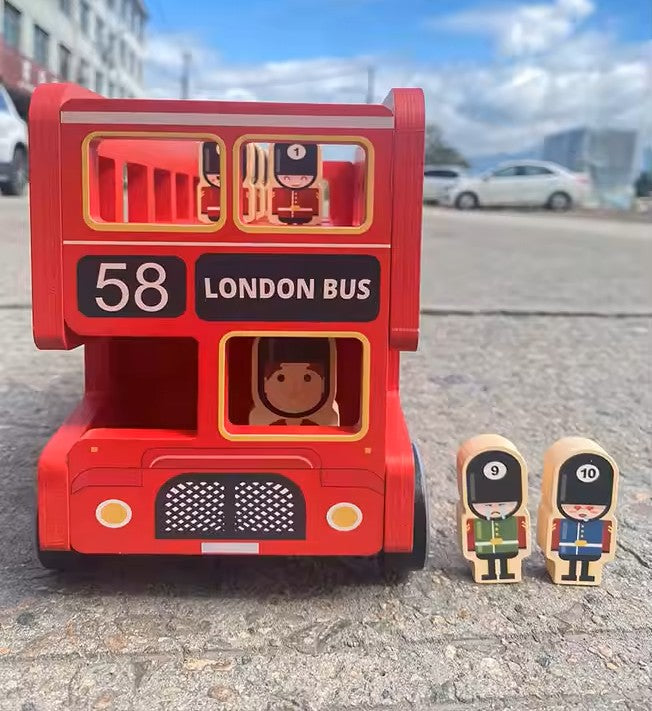 Bus Rouge en Bois - LudoBus