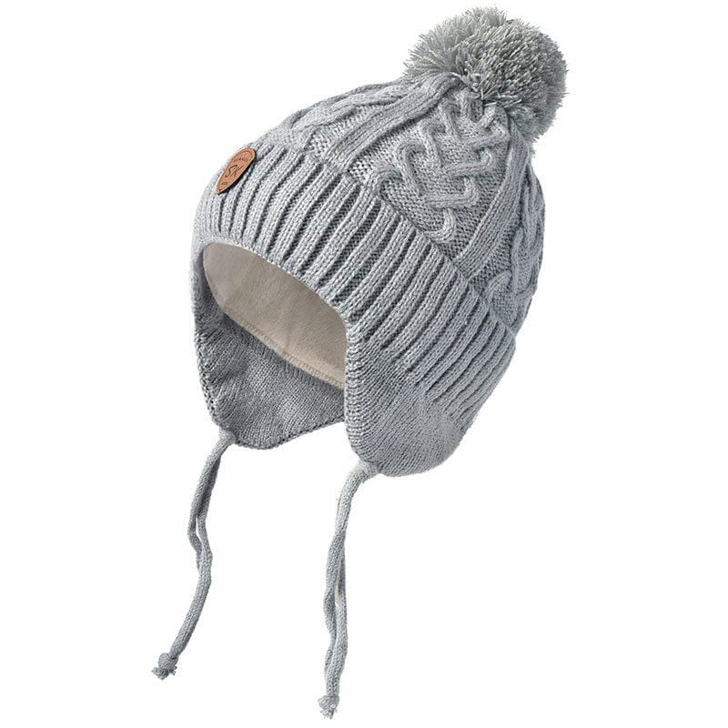 Chapeau enfant en fourrure véritable tricotée - FurCap