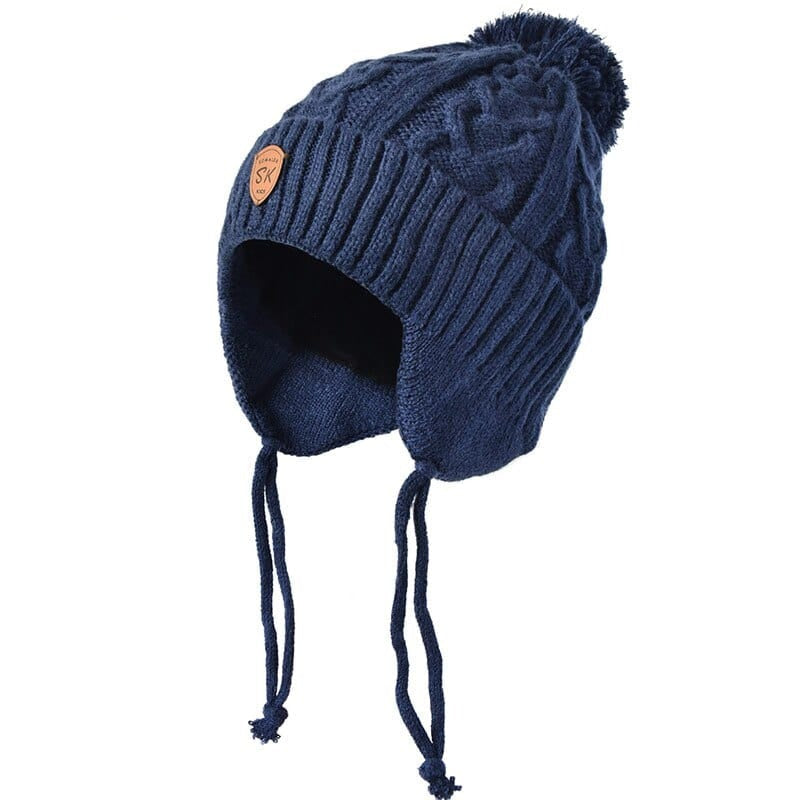 Chapeau enfant en fourrure véritable tricotée - FurCap