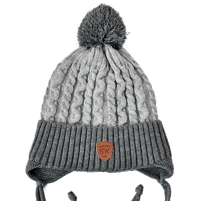 Chapeau enfant en fourrure véritable tricotée - FurCap