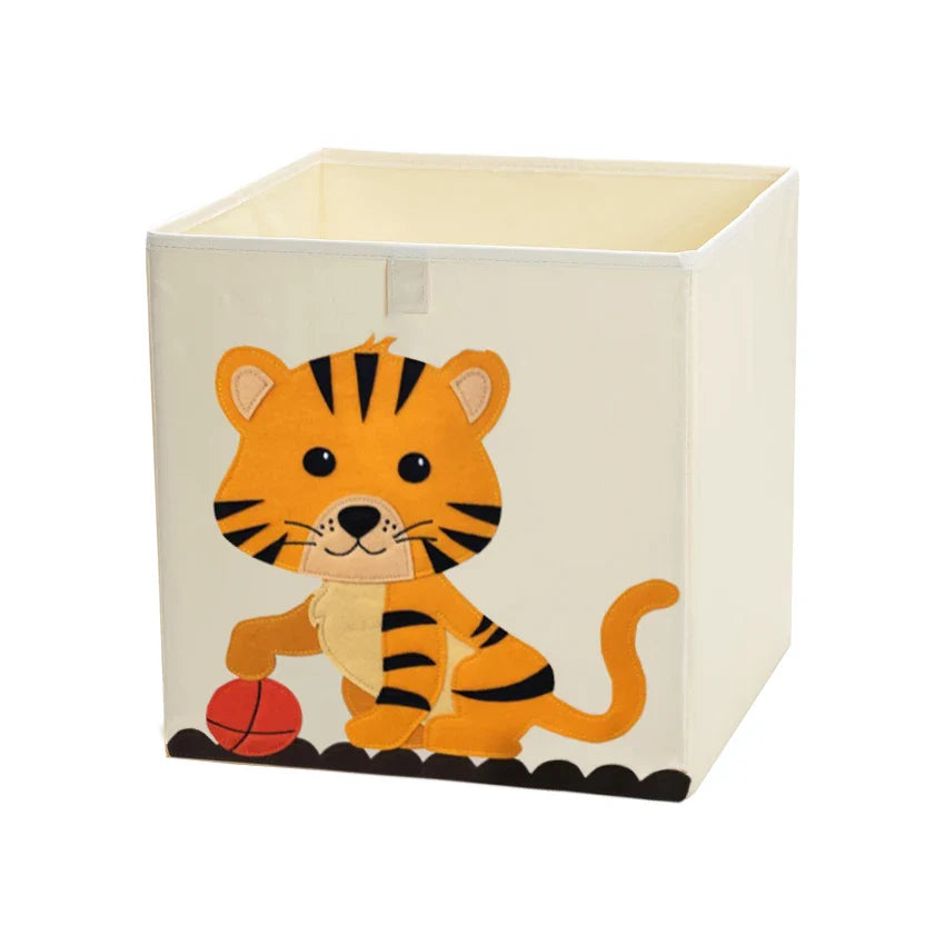 Boîte de Rangement Pliable en Tissu avec Motifs Animaux - BoxAnimauxPliant