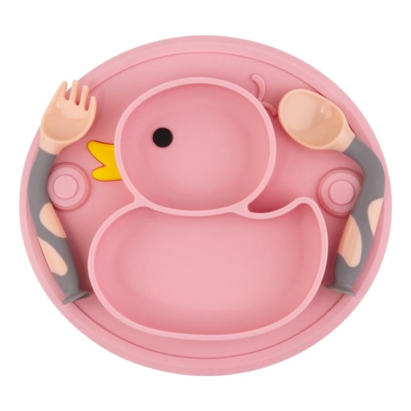 Boîte repas bébé en silicone canard Momotis - SilicoRepas