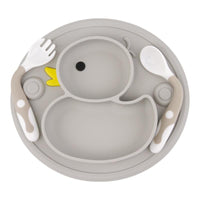 Boîte repas bébé en silicone canard Momotis - SilicoRepas