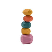 Jeu Educatif en Bois Rochers Multicolores - PebblePlay