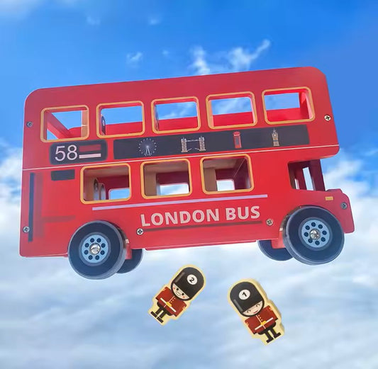 Bus Rouge en Bois - LudoBus