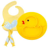 Boîte repas bébé en silicone canard Momotis - SilicoRepas