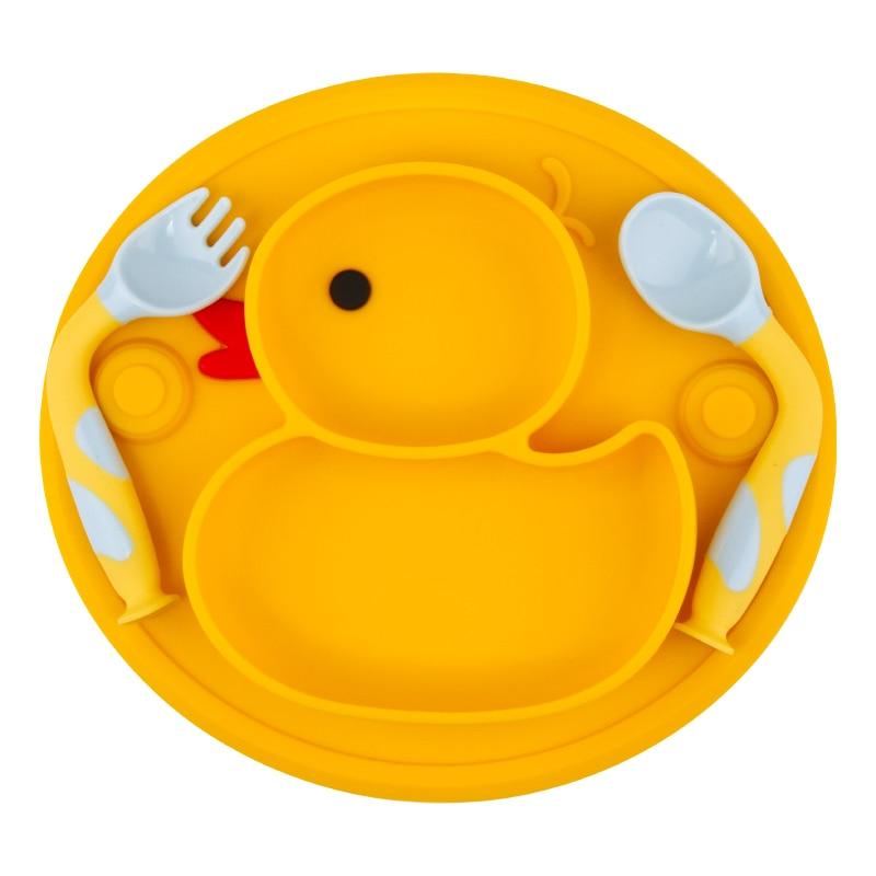 Boîte repas bébé en silicone canard Momotis - SilicoRepas