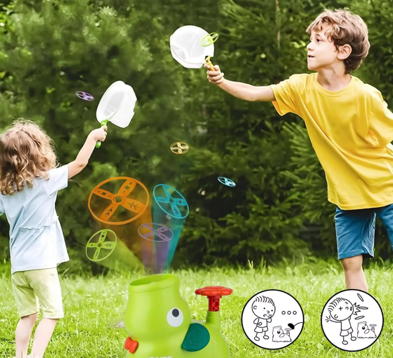 Jeu Interactif avec Disque Volant à Pédale - Lance&Attrape