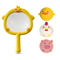 Jeu de Bain Lumineux AquaCatch – Set de Filet et Figurines Animalières