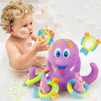 Jeu de Bain Poulpe Flottant avec Anneaux - AquaFun