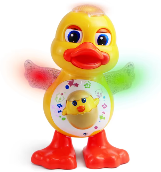 Jouet canard dansant électrique lumineux et musical – Quaki
