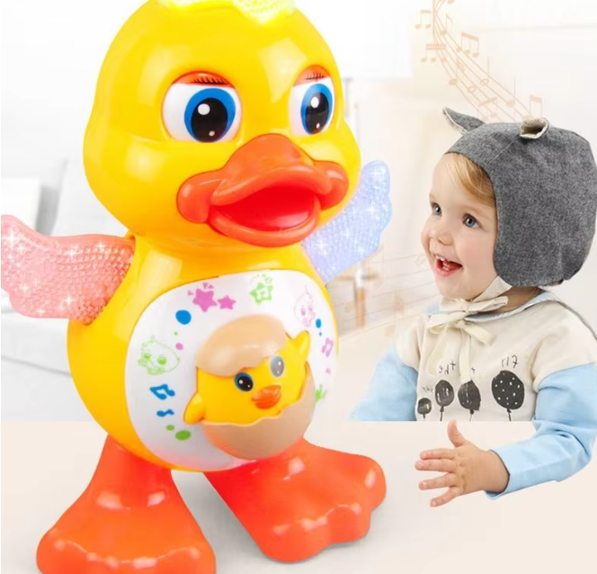 Jouet canard dansant électrique lumineux et musical – Quaki