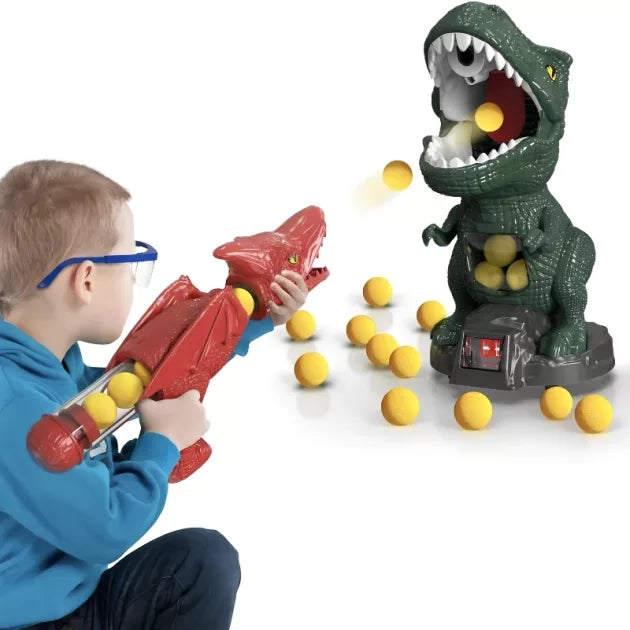 Jouet de tir dinosaure avec pistolets et balles en mousse – DinoBlast