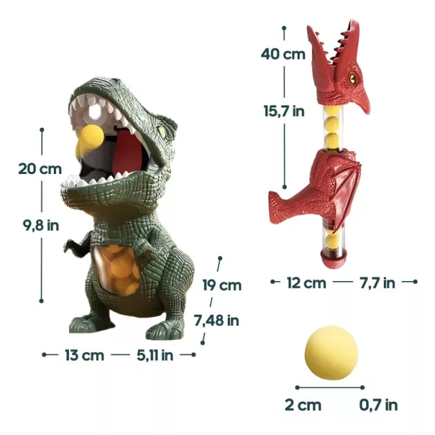 Jouet de tir dinosaure avec pistolets et balles en mousse – DinoBlast
