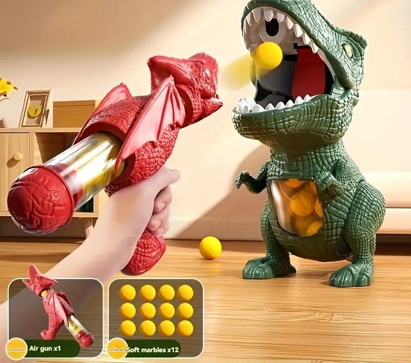 Jouet de tir dinosaure avec pistolets et balles en mousse – DinoBlast