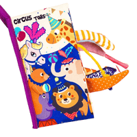 Jouet d'éveil en tissu Animaux | Momotis - livre bébé apprentissage animaux