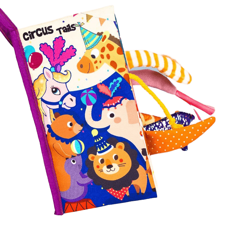 Jouet d'éveil en tissu Animaux | Momotis - livre bébé apprentissage animaux