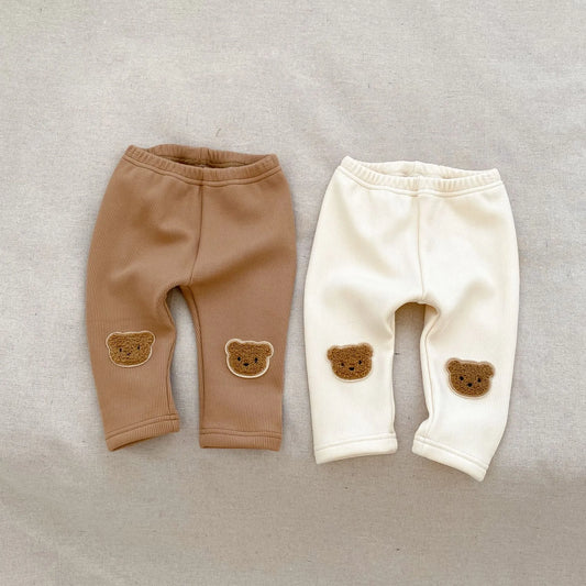 Leggings Hiver pour Enfants en Velours Doublé Polaire - VelouDouce -