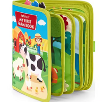 Livre d’Éveil en Tissu pour Bébé – Jouet Montessori Sensoriel (6 à 18 mois) - LivreBébé