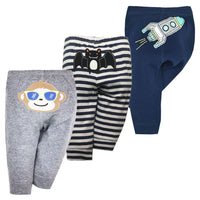 Lot de 3 collants sans pieds en Coton avec Design Amusants pour Enfants - CottonLegs