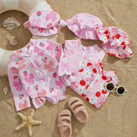 Maillot de Bain Anti-Éruption Cutanée pour Filles avec Chapeau - VibeBébé