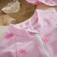 Maillot de Bain Anti-Éruption Cutanée pour Filles avec Chapeau - VibeBébé