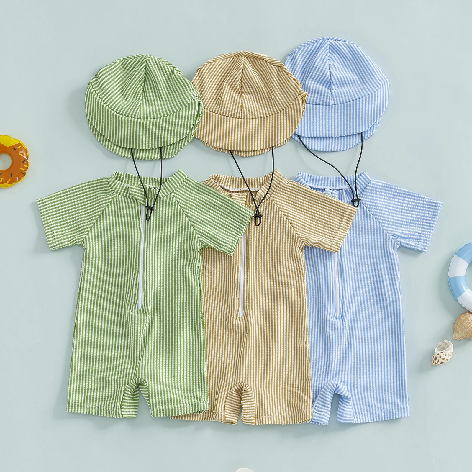 Maillot de Bain Bébé Garçon - Chapeau de Soleil, Tenue de Bain pour Tout-Petits - WhaleSplash