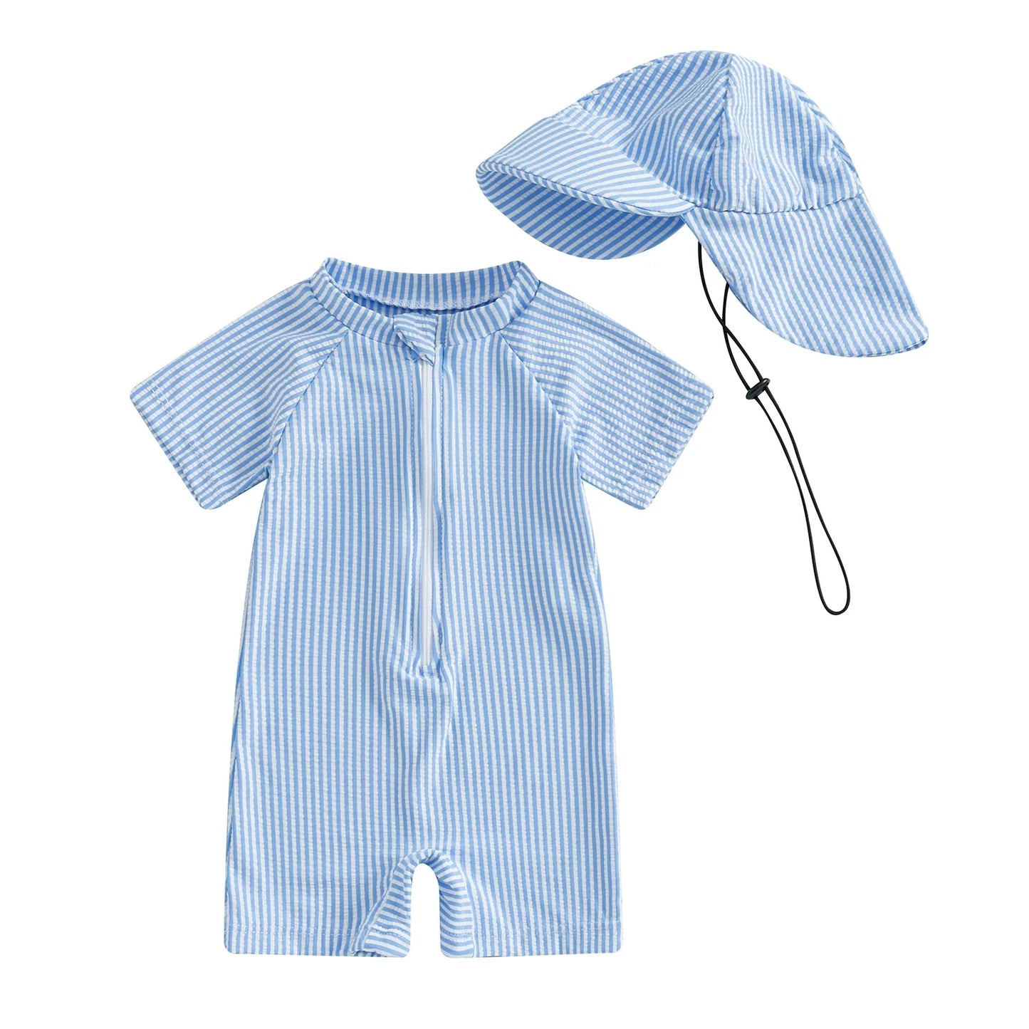Maillot de Bain Bébé Garçon - Chapeau de Soleil, Tenue de Bain pour Tout-Petits - WhaleSplash