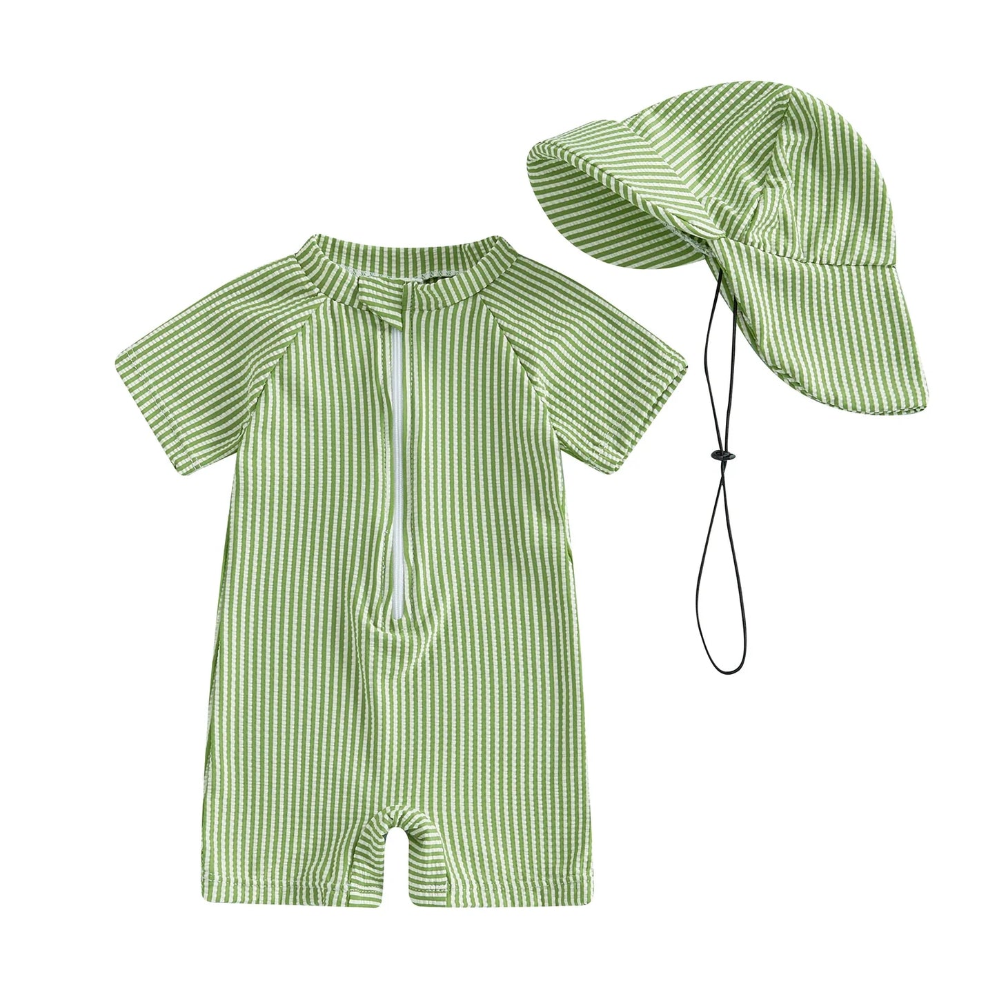 Maillot de Bain Bébé Garçon - Chapeau de Soleil, Tenue de Bain pour Tout-Petits - WhaleSplash