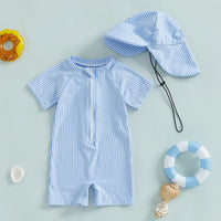 Maillot de Bain Bébé Garçon - Chapeau de Soleil, Tenue de Bain pour Tout-Petits - WhaleSplash