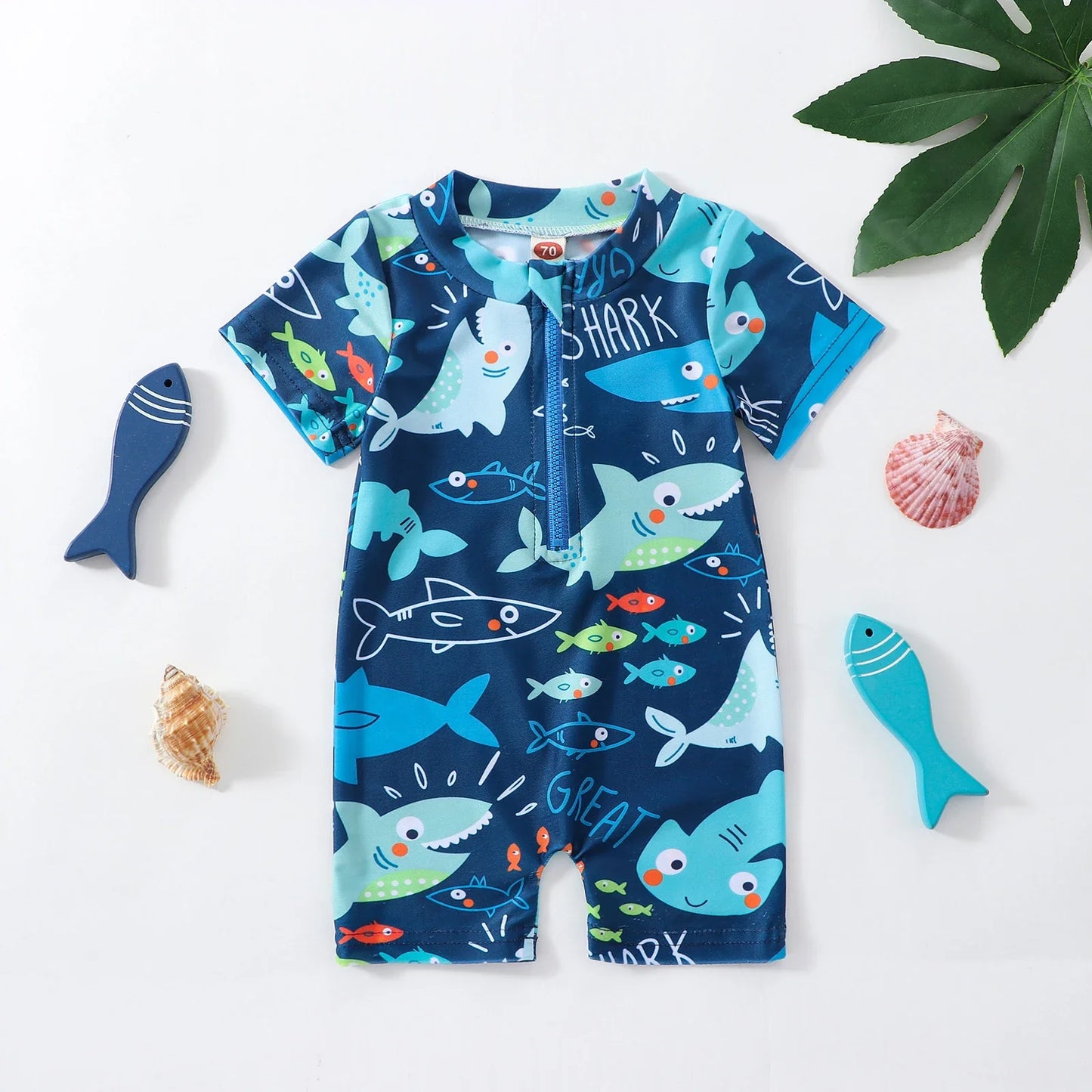 Maillot de Bain Bébé Garçon - Imprimé Requin - SharkWave