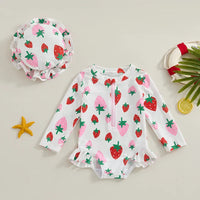 Maillot de Bain Imprimé Princesse Harvey  pour Bébé Fille avec Chapeau - PrincessBerrySwim