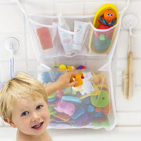 Organisateur de Bain avec 4 Poches et Ventouses pour Jouets et Accessoires - SplashOrganiz