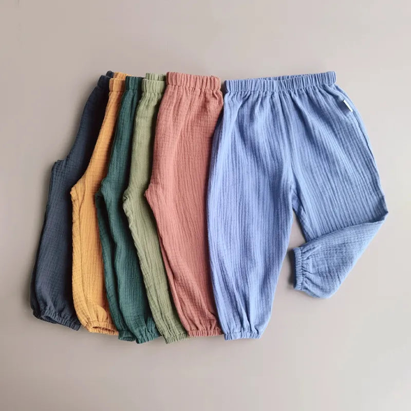 Pantalons Longs d'Été Bébé en 100% Coton -  BébéMultipack