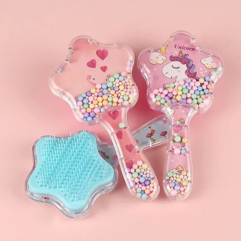 Peignes Magiques Étoile - Brosse Démêlante Licorne, Massage Antistatique - UnicornStarComb