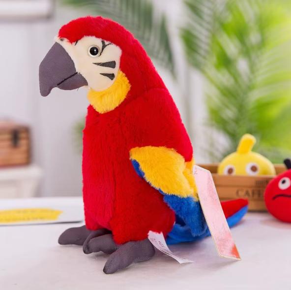 Perroquet Parlant Jouet Interactif en Peluche – Éducatif et Amusant pour Enfants 1 à 5 ans - Perrojouet