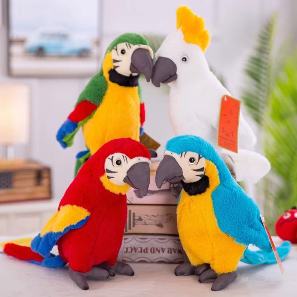 Perroquet Parlant Jouet Interactif en Peluche – Éducatif et Amusant pour Enfants 1 à 5 ans - Perrojouet