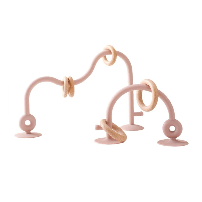 Piste pour Billes en Bois et Silicone avec Anneaux - JeuMultivarié