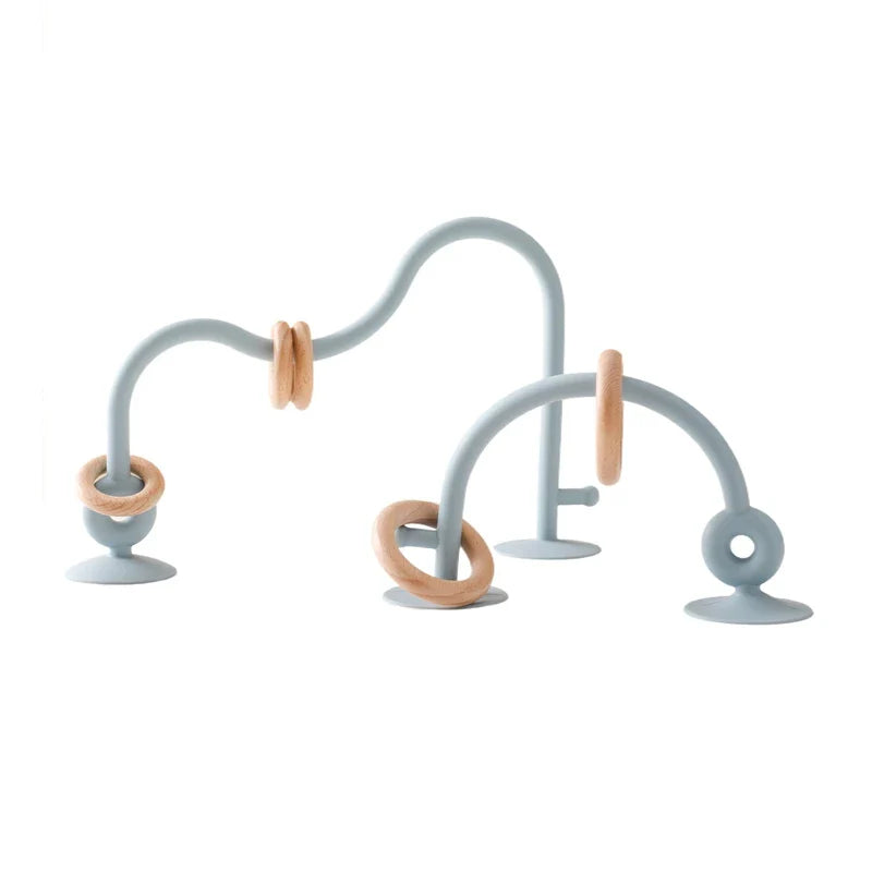 Piste pour Billes en Bois et Silicone avec Anneaux - JeuMultivarié