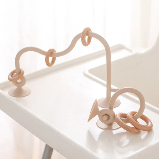 Piste pour Billes en Bois et Silicone avec Anneaux - JeuMultivarié